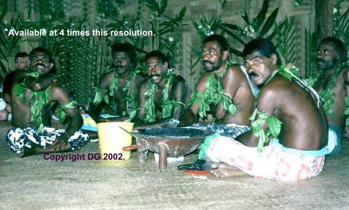 Kava ceremony, Fiji.