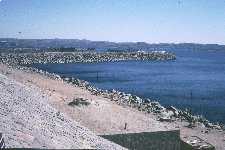 Aswan Dam, upriver.