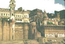 Ghats and Hindu Temples, Banaras.