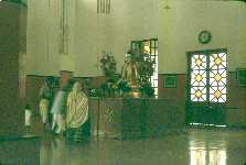 Interior modern Hindu Temple.